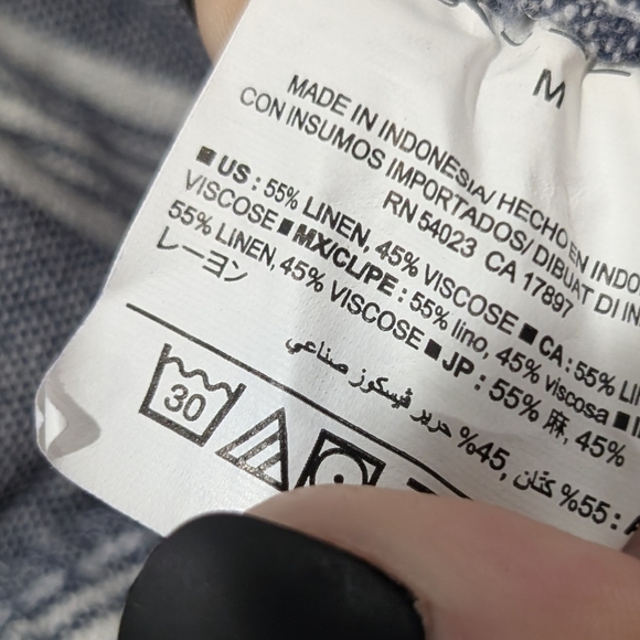 Old Navy Blue and White Striped Straight Leg Pants - Picture 5 of 7